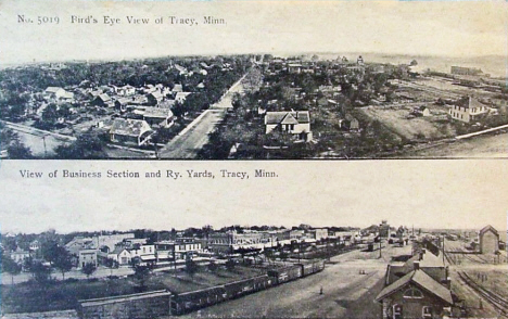 Birds eye view, Tracy Minnesota, 1910