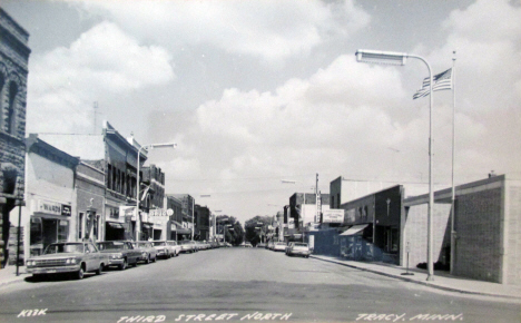 Third Street North, Tracy Minnesota, 1960's