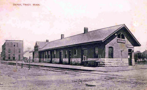Depot, Tracy Minnesota, 1909