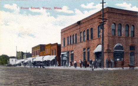 Front Street, Tracy Minnesota, 1900's