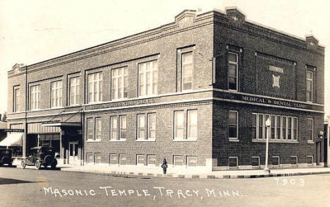 Masonic Temple, Tracy Minnesota, 1930's