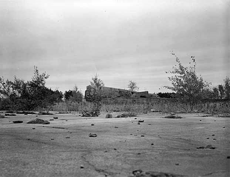 Remains of the Merritt underground mine at Trommald Minnesota, 1959