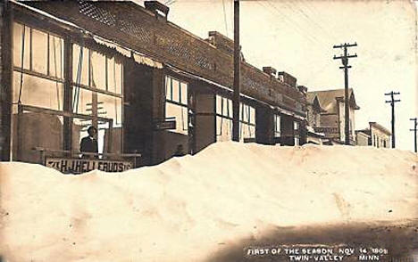 First Snow of the season, November 14th, 1909, Twin Valley Minnesota