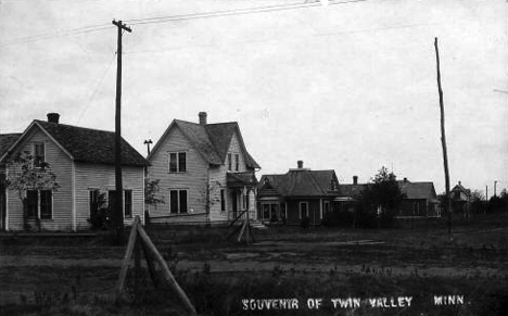 Street Scene, Twin Valley Minnesota, 1910's