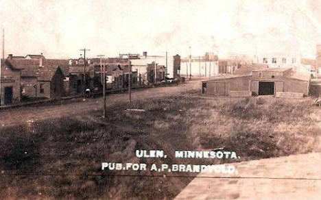 Street scene, Ulen Minnesota, 1911