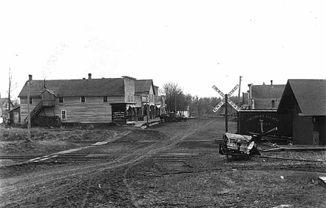 Street scene, Underwood Minnesota, 1900