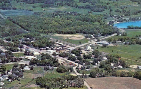 Aerial view, Vergas Minnesota, 1970's