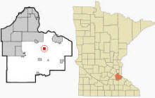 Location of Vermillion, Minnesota