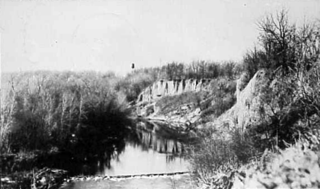 Scene on the Blue Earth River, Vernon Center Minnesota, 1912