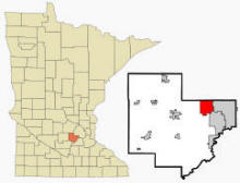 Location of Victoria, Minnesota