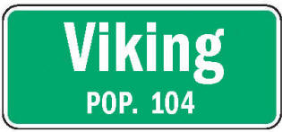 Viking Minnesota population sign