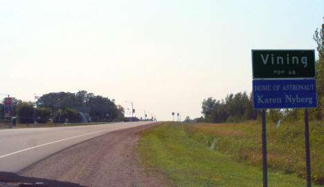 Population Sign, Vining Minnesota, 2008