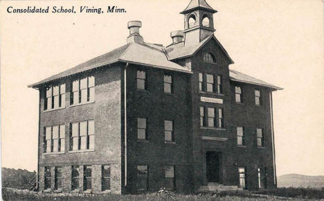 Consolidated School, Vining Minnesota, 1900's?