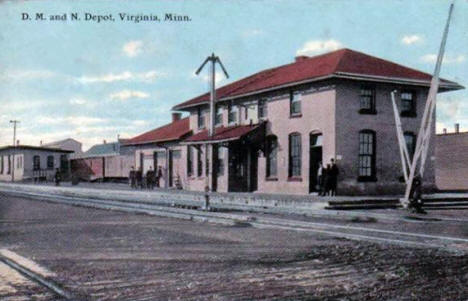 D. M. and N. Depot, Virginia Minnesota, 1910's?