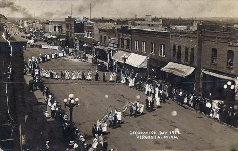 Decoration Day Parade, Virginia Minnesota, 1912
