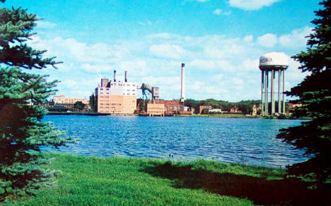 Virginia Minnesota Power Plant and Water Tower, 1965
