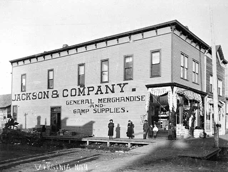 Jackson and Company, General Merchandise, Virginia Minnesota, 1895