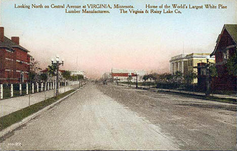 Central Avenue, Virginia Minnesota, 1905