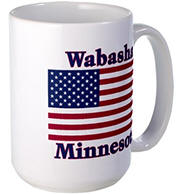 Wabasha US Flag Large Mug