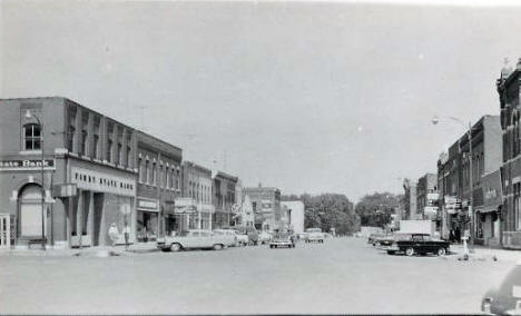 Street scene, Wabasha Minnesota, 1950's