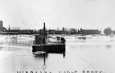 Cable Ferry, Wabasha Minnesota, 1915