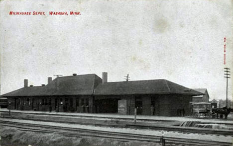 Milwaukee Depot, Wabasha Minnesota, 1910