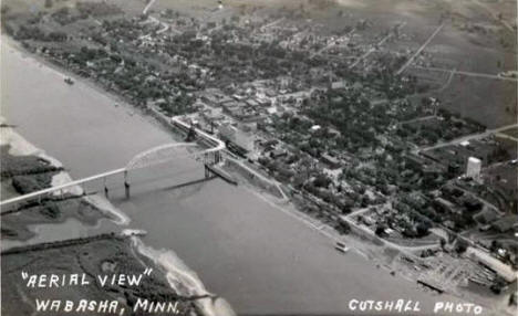 Aerial view, Wabasha Minnesota, 1933