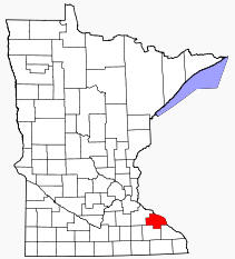 Location of Wabasha County Minnesota