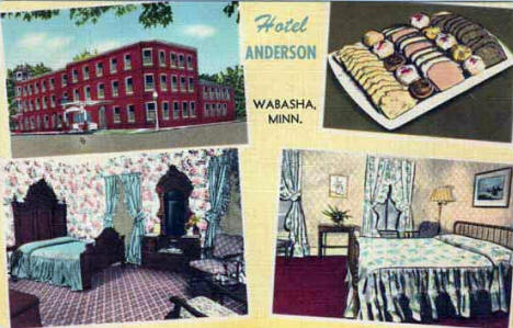 Hotel Anderson, Wabasha Minnesota, 1940's