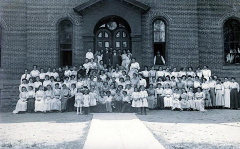 School and Students, Wabasha Minnesota, 1910
