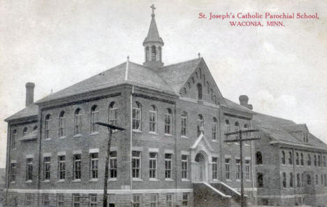 St. Joseph's Catholic School, Waconia Minnesota, 1909