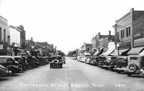 Jefferson Street, Wadena Minnesota, 1940