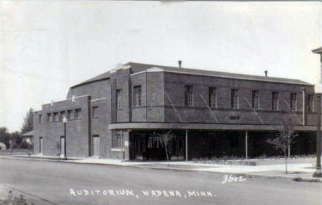Auditorium, Wadena Minnesota, 1940's
