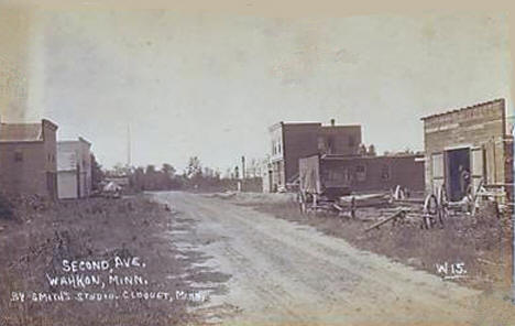 Second Avenue, Wahkon Minnesota, 1910's