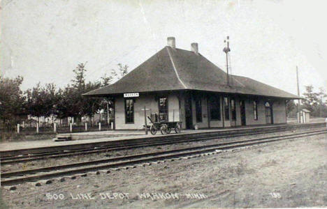 Soo Line Depot, Wahkon Minnesota, 1910's