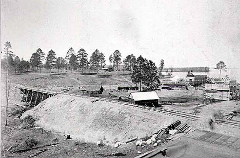 Site of Walker Minnesota on Leech Lake, 1880
