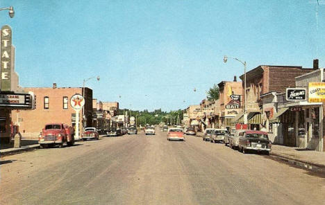 Street scene, Walker Minnesota, 1950's
