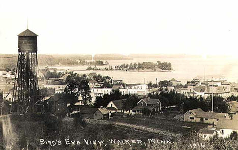 Bird's-eye view, Walker Minnesota, 1915