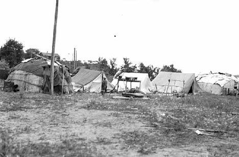 Indian camp, Walker Minnesota, 1931