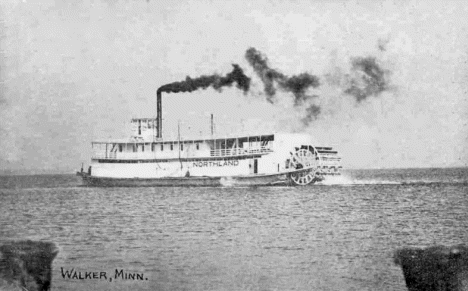 Northland Steamboat, Walker Minnesota, 1910