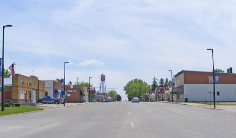Street scene, Wanamingo Minnesota, 2010