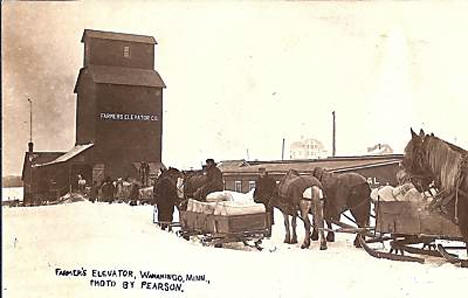 Farmers Elevator, Wanamingo Minnesota, 1910