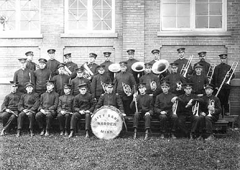 City Band, Warren Minnesota, 1915