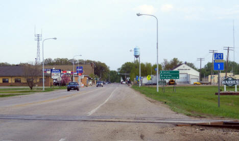 Entering Warren from the south, Warren Minnesota, 2008