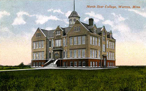 North Star College in Warren Minnesota, 1920
