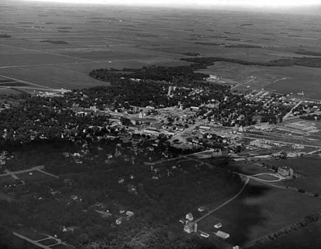 Aerial view, Warren Minnesota, 1963