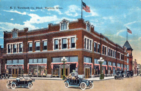 K. J. Taralseth Co. Block, Warren Minnesota, 1925