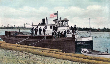Steamer Knute Nelson in Warroad Harbor, 1908