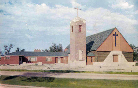 St. Mary's Church and Rectory, Warroad Minnesota, 1960's