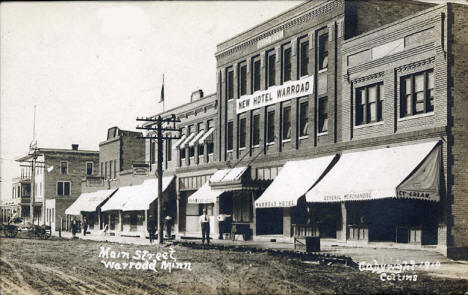 Main Street, Warroad Minnesota, 1914